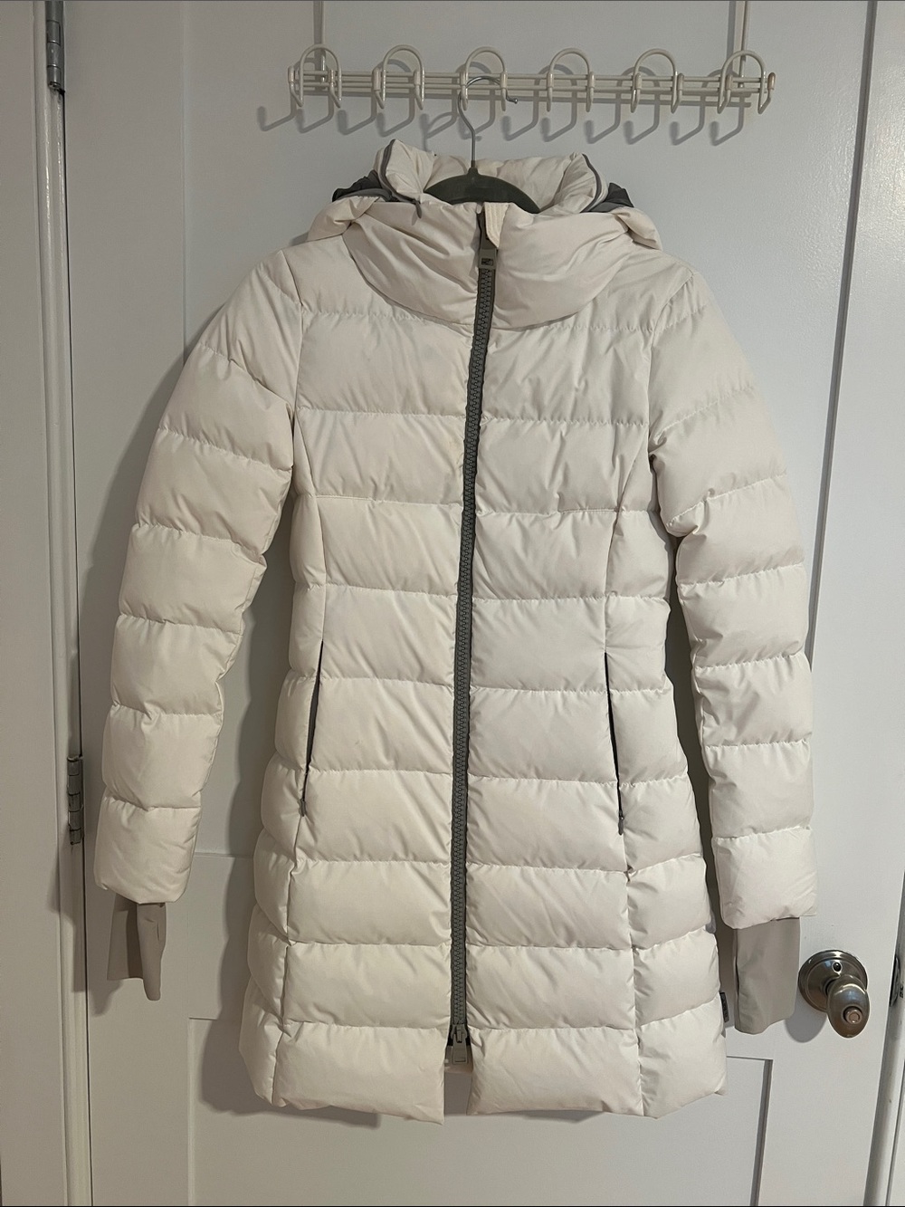 Herno Laminar White GORE-TEX INFINIUM Down Puffer Parka Jacket Size XXS IT36